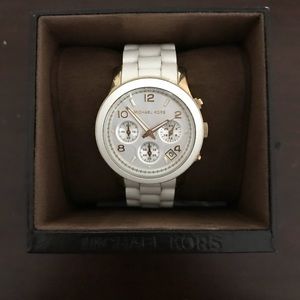 Michael Kors White and gold watch